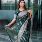 এমব্রেল্ড সিলভার কাতান শাড়ি – প্রিমিয়াম সফট সিল্ক ও জড়ি কাজের এলিগেন্ট কালেকশন