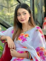 জর্জেট পার্ল লেইস শাড়ি – স্টাইলিশ ও এলিগেন্ট ডিজাইন, বাজেট ফ্রেন্ডলি কালেকশন - Image 2