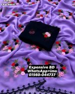 Embroidered Georgette Saree - Image 5