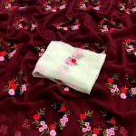 Embroidered Georgette Saree - Image 4